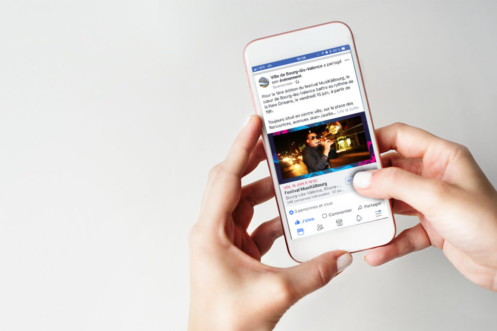 Campagne Facebook Ads pour le compte de la Ville de Bourg-Lès-Valence